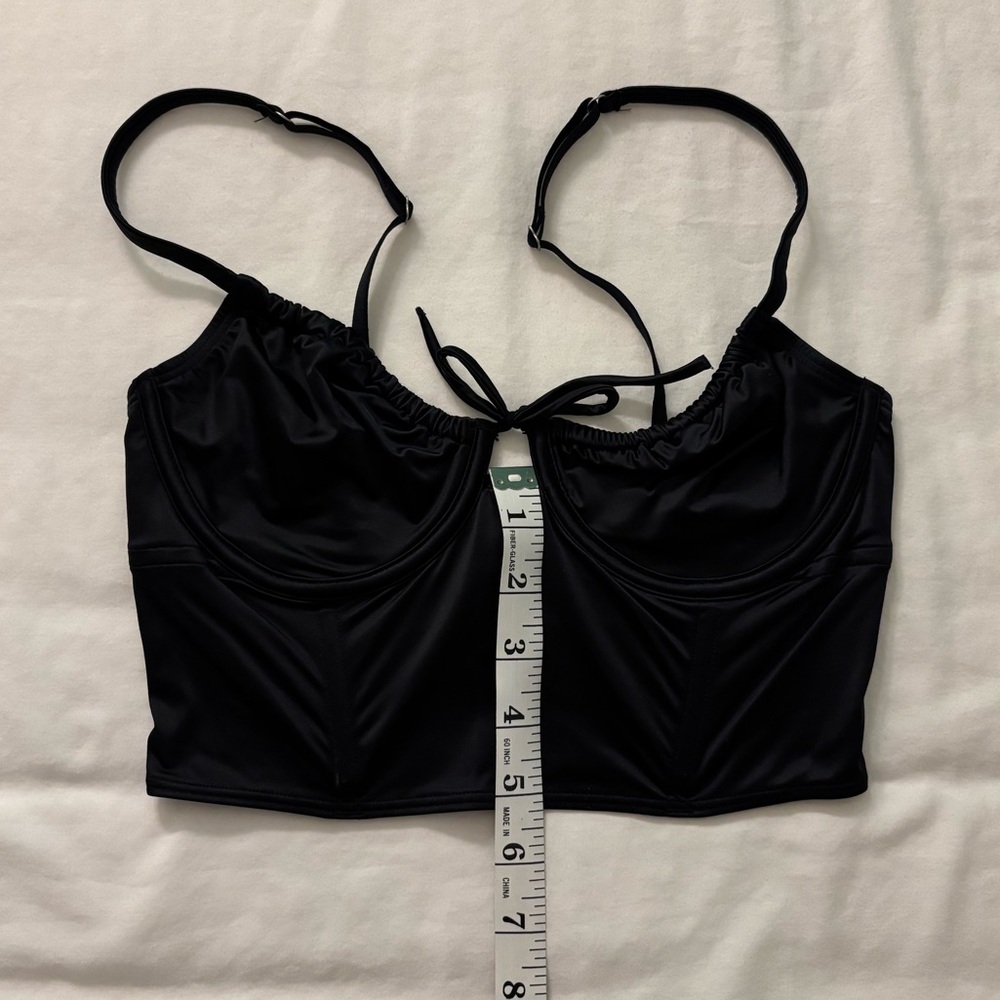 Hollister Black Corset Cropped Top - Picture 5 of 7